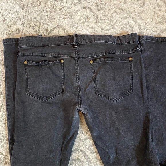 Free People faded black pants with stitching - Picture 5 of 5